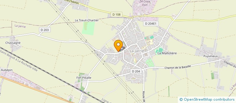 localisation de l'entreprise ASSOCIATION DES POULBOTS DE CHARENTE-MARITIME  LA JARRIE