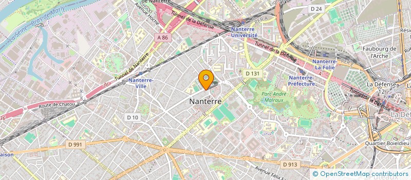 localisation de l'entreprise ASSOCIATION DES PRATICIENS DE LA PARENTALITE DE PARIS-NANTERRE  NANTERRE