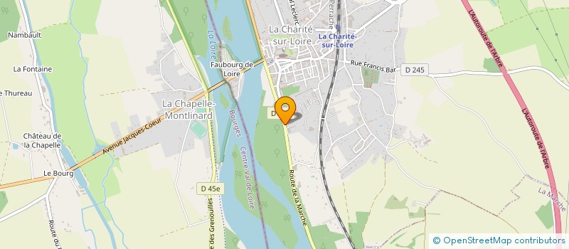 localisation de l'entreprise ASSOCIATION DES PRATICIENS HOSPITALIER DU C.H.S. à LA CHARITE-SUR-LOIRE