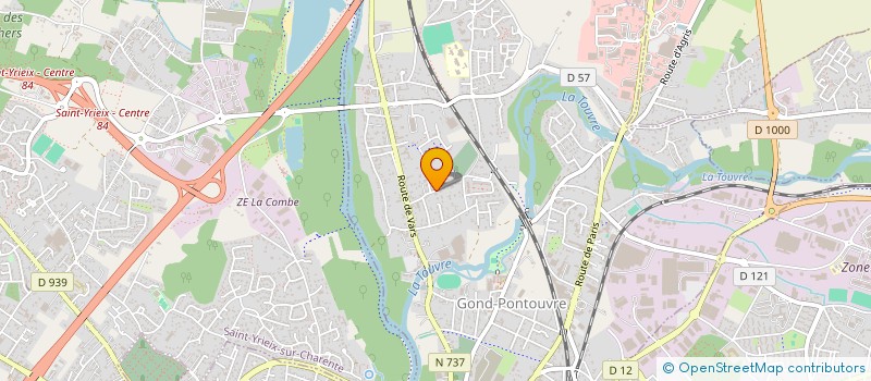 localisation de l'entreprise ASSOCIATION DES PRATICIENS POUR LA PERMANENCE DES SOINS EN CHARENTE à GOND-PONTOUVRE