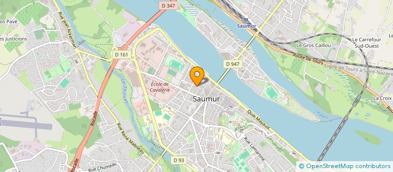 localisation de l'entreprise ASSOCIATION DES PRISONNIERS à SAUMUR