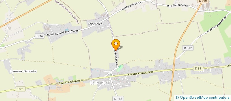 localisation de l'entreprise ASSOCIATION DES PRISONNIERS VICTIMES DE GUERRE ET ANCIENS COMBATTANTS DE LA REMUEE  LA REMUEE