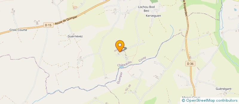 localisation de l'entreprise ASSOCIATION DES PRODUCTEURS, COMMERCANTS ET CONSOMMATEURS BIO DU MARCHE DE KERFEUNTEUN  CORAY