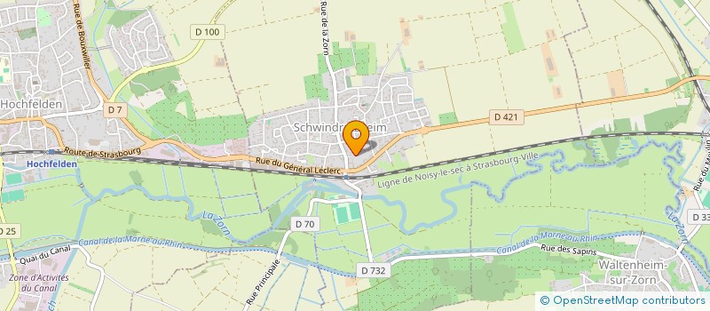 localisation de l'entreprise ASSOCIATION DES PRODUCTEURS DE FRUITS ET BOUILLEURS DE CRU DE SCHWINDRATZHEIM-WALTENHEIM ET ENVIRONS  SCHWINDRATZHEIM