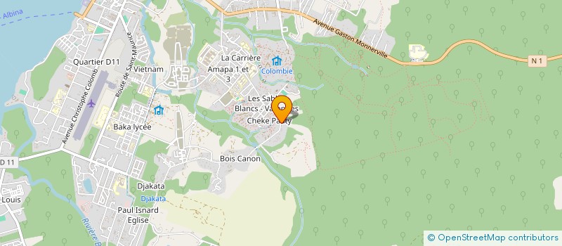 localisation de l'entreprise ASSOCIATION DES PRODUCTEURS DE L'OUEST GUYANAIS à SAINT-LAURENT-DU-MARONI