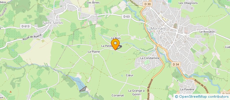 localisation de l'entreprise ASSOCIATION DES PRODUCTEURS DE LAIT BIOLOGIQUE DE DANONE SUD EST  MORNANT