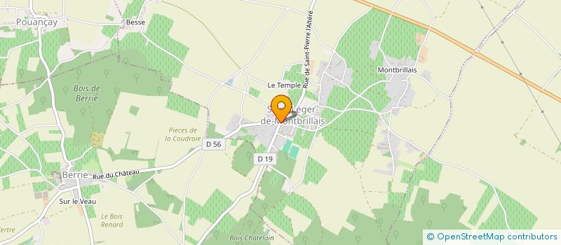 localisation de l'entreprise ASSOCIATION DES PRODUCTEURS DE SAUMUR, SECTION VIENNE  SAINT-LEGER-DE-MONTBRILLAIS