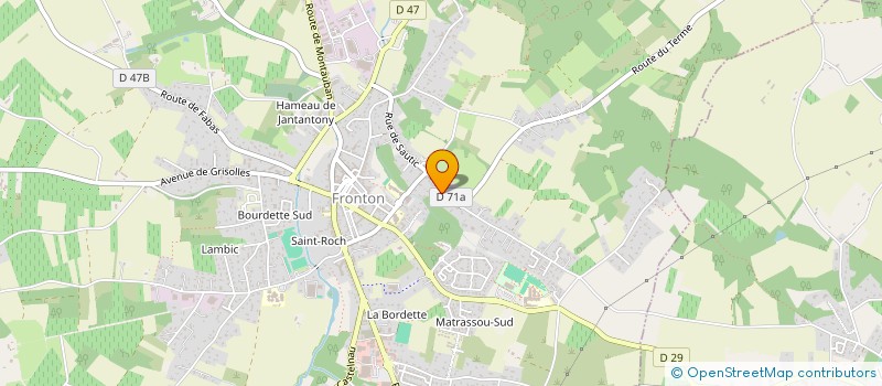 localisation de l'entreprise ASSOCIATION DES PRODUCTEURS DE SEMENCES DU MIDI TOULOUSAIN  FRONTON