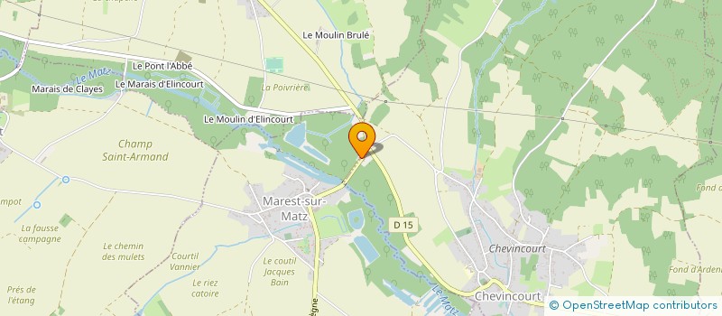 localisation de l'entreprise ASSOCIATION DES PRODUCTEURS DES VALLEES DE L'OISE  MORTEMER