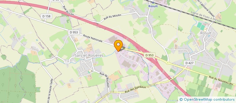 localisation de l'entreprise ASSOCIATION DES PRODUCTEURS FAUQUET à SARS-ET-ROSIERES