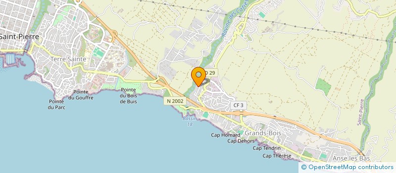 localisation de l'entreprise ASSOCIATION DES PRODUCTEURS FERMIERS DU GRAND SUD à SAINT-PIERRE