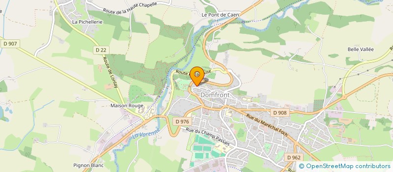 localisation de l'entreprise ASSOCIATION DES PRODUCTEURS LACTALIS DOMFRONT à DOMFRONT-EN-POIRAIE