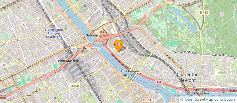 localisation de l'entreprise ASSOCIATION DES PRODUCTIONS DE L'INSENSIBLE  CHARENTON-LE-PONT