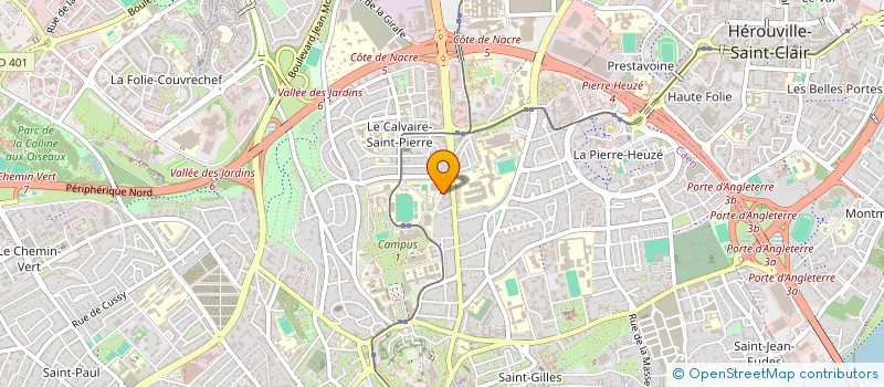 localisation de l'entreprise ASSOCIATION DES PROFESSEURS D'ITALIEN DE L'ACADEMIE DE CAEN à CAEN