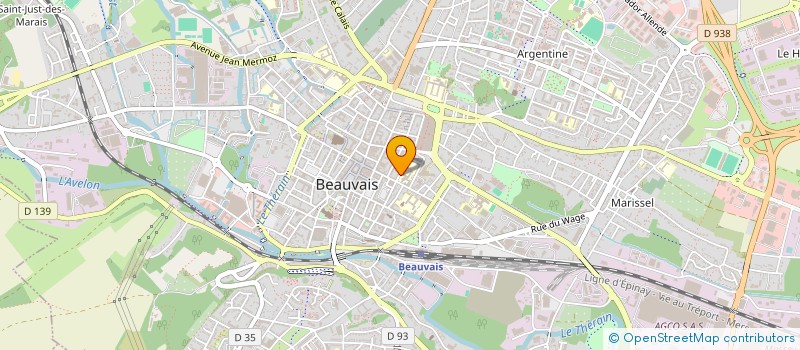 localisation de l'entreprise ASSOCIATION DES PROFESSEURS DE COMMERCE LES JACOBINS  BEAUVAIS