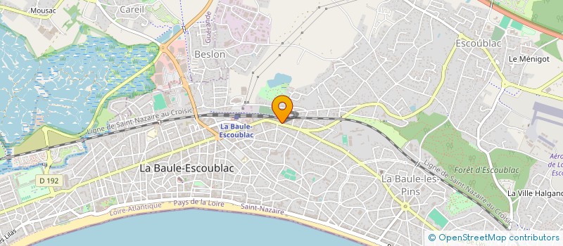 localisation de l'entreprise ASSOCIATION DES PROFESSIONELS DE LA PLAGE DE LA BAULE PORNICHET à LA BAULE-ESCOUBLAC