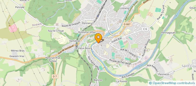 localisation de l'entreprise ASSOCIATION DES PROFESSIONELS DE SANTE LIBERAUX DE CHATEAULIN  CHATEAULIN