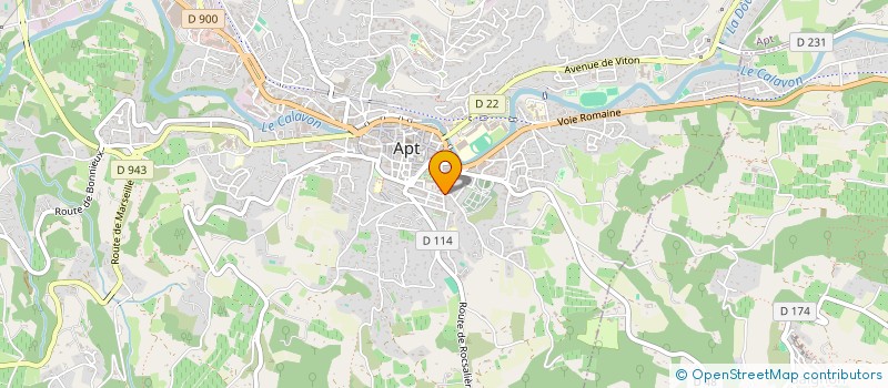 localisation de l'entreprise ASSOCIATION DES PROFESSIONNELS APT SANTE à APT