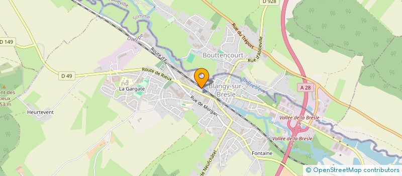 localisation de l'entreprise ASSOCIATION DES PROFESSIONNELS DE LA MAISON DE SANTE COMMUNAUTAIRE DE BLANGY SUR BRESLE  BLANGY-SUR-BRESLE