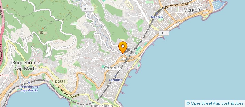 localisation de l'entreprise ASSOCIATION DES PROFESSIONNELS DE LA MAISON DE SANTE PLURIPROFESSIONNELLE DU LITTORAL DE LA RIVIERA FRANCAISE à MENTON