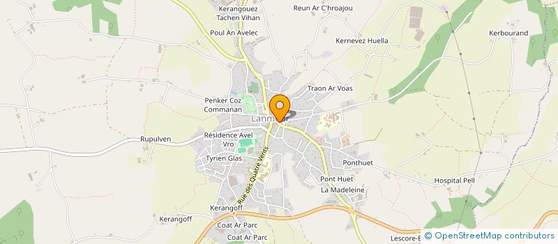 localisation de l'entreprise ASSOCIATION DES PROFESSIONNELS DE LA SANTE LIBERAUX DU CANTON DE LANMEUR  LANMEUR