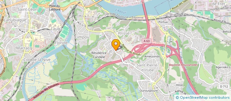 localisation de l'entreprise ASSOCIATION DES PROFESSIONNELS DE LA SANTE LOREA  SAINT-PIERRE-D'IRUBE