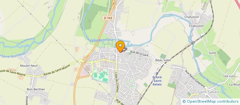 localisation de l'entreprise ASSOCIATION DES PROFESSIONNELS DE SANTE D'ECHIRE SAINT-MAXIRE ET ENVIRONS  ECHIRE