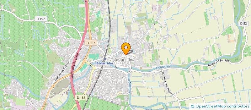 localisation de l'entreprise ASSOCIATION DES PROFESSIONNELS DE SANTE DE BEDARRIDES  BEDARRIDES