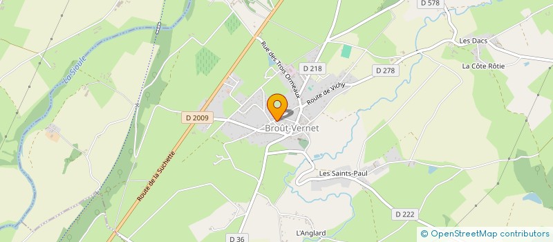 localisation de l'entreprise ASSOCIATION DES PROFESSIONNELS DE SANTE DE BROUT-VERNET à BROUT-VERNET
