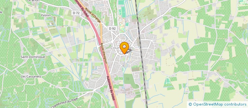 localisation de l'entreprise ASSOCIATION DES PROFESSIONNELS DE SANTE DE COURTHEZON ET CHATEAUNEUF-DU-PAPE (APSCCP)  COURTHEZON