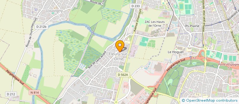 localisation de l'entreprise ASSOCIATION DES PROFESSIONNELS DE SANTE DE FLEURY SUR ORNE  FLEURY-SUR-ORNE