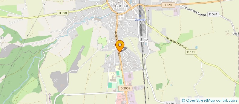 localisation de l'entreprise ASSOCIATION DES PROFESSIONNELS DE SANTE DE GANNAT à GANNAT