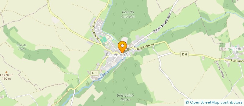 localisation de l'entreprise ASSOCIATION DES PROFESSIONNELS DE SANTE DE L'ESP DES 3 CHATEAUX  PAS-EN-ARTOIS