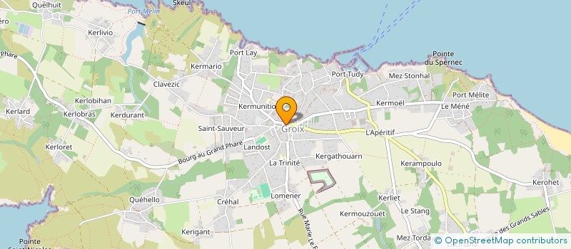 localisation de l'entreprise ASSOCIATION DES PROFESSIONNELS DE SANTE DE L'ILE DE GROIX  GROIX