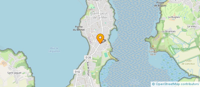 localisation de l'entreprise ASSOCIATION DES PROFESSIONNELS DE SANTE DE LA COTE D'EMERAUDE  SAINT-JACUT-DE-LA-MER