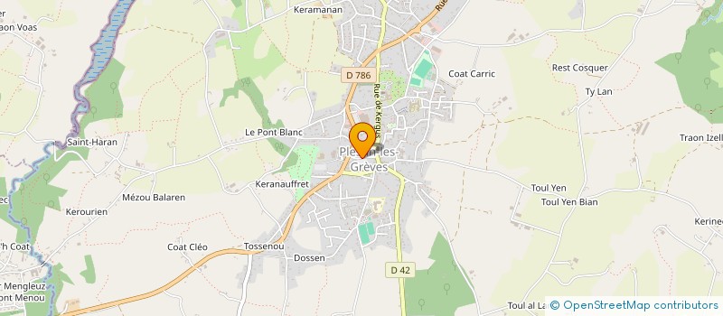 localisation de l'entreprise ASSOCIATION DES PROFESSIONNELS DE SANTE DE LA LIEUE DE GREVE  PLESTIN-LES-GREVES