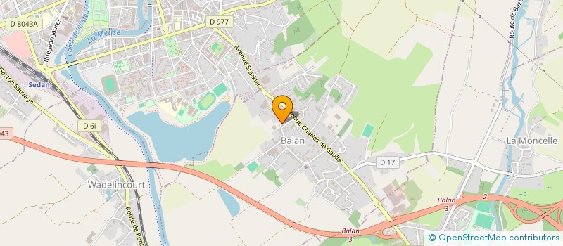 localisation de l'entreprise ASSOCIATION DES PROFESSIONNELS DE SANTE DE LA MAISON DE SANTE PLURIDISCIPLINAIRE MULTISITE DE BALAN  BALAN