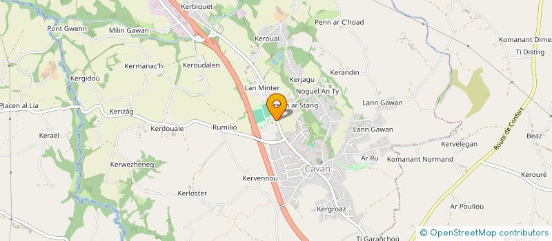 localisation de l'entreprise ASSOCIATION DES PROFESSIONNELS DE SANTE DE LA MAISON DE SANTE PLURIPROFESSIONNELLE DE CAVAN à CAVAN