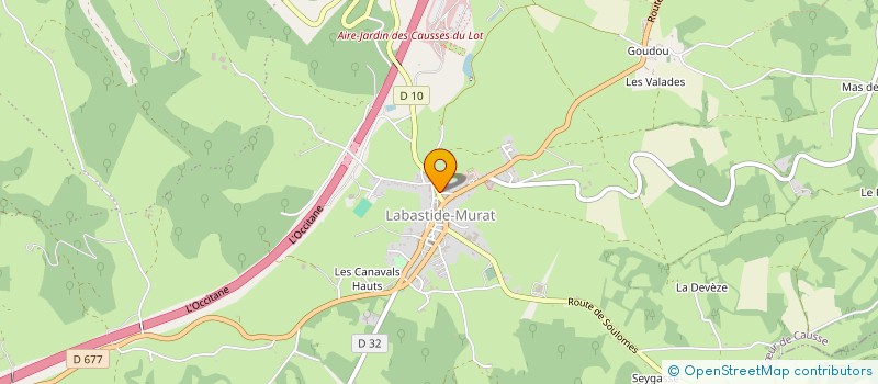 localisation de l'entreprise ASSOCIATION DES PROFESSIONNELS DE SANTE DE LA MAISON MEDICALE DE LABASTIDE-MURAT à CŒUR DE CAUSSE