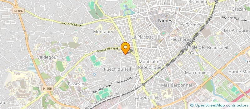 localisation de l'entreprise ASSOCIATION DES PROFESSIONNELS DE SANTE DE LA MSP CADEREAU  NIMES