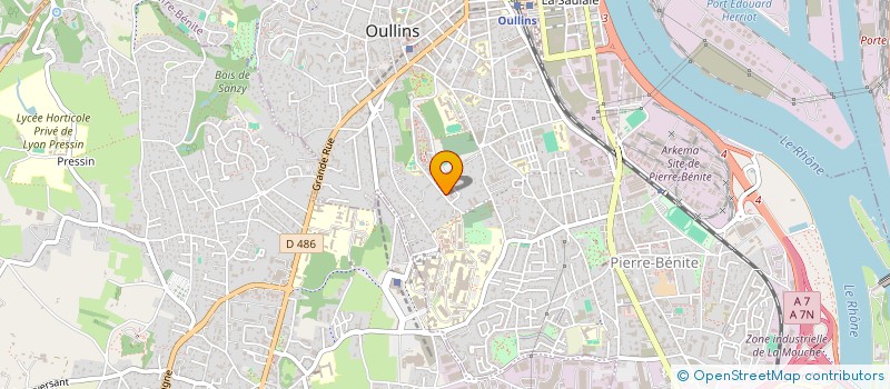 localisation de l'entreprise ASSOCIATION DES PROFESSIONNELS DE SANTE DE LYON SUD (APROSALYS) à OULLINS-PIERRE-BENITE