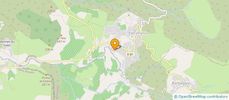 localisation de l'entreprise ASSOCIATION DES PROFESSIONNELS DE SANTE DE PATRIMONIO à PATRIMONIO