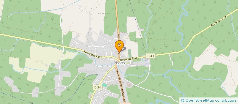 localisation de l'entreprise ASSOCIATION DES PROFESSIONNELS DE SANTE DE PISSOS  PISSOS