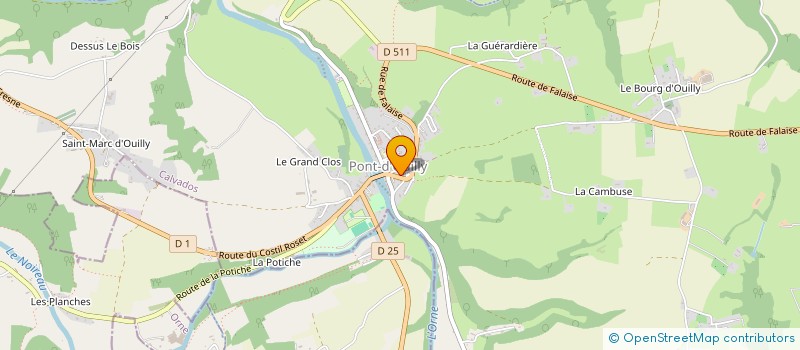 localisation de l'entreprise ASSOCIATION DES PROFESSIONNELS DE SANTE DE PONT D'OUILLY  PONT D'OUILLY