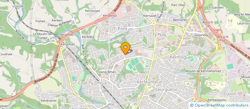 localisation de l'entreprise ASSOCIATION DES PROFESSIONNELS DE SANTE DE QUIMPER-KERFEUNTEUN à QUIMPER