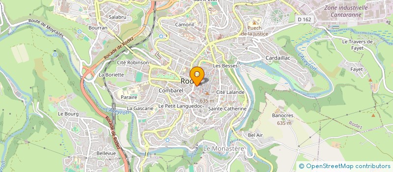 localisation de l'entreprise ASSOCIATION DES PROFESSIONNELS DE SANTE DE RODEZ CENTRE à RODEZ