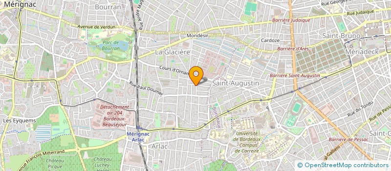 localisation de l'entreprise ASSOCIATION DES PROFESSIONNELS DE SANTE DE SAINT AUGUSTIN (ADPSSA)  MERIGNAC