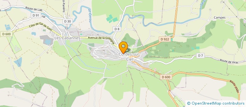 localisation de l'entreprise ASSOCIATION DES PROFESSIONNELS DE SANTE DE SANTE PAYS CORDAIS à CORDES-SUR-CIEL