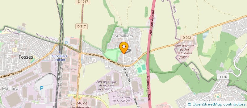 localisation de l'entreprise ASSOCIATION DES PROFESSIONNELS DE SANTE DE SURVILLIERS  SURVILLIERS