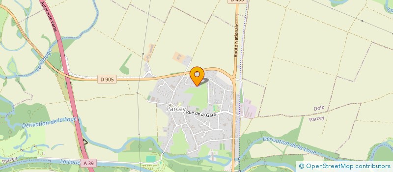 localisation de l'entreprise ASSOCIATION DES PROFESSIONNELS DE SANTE DES BORDS DE LOUE  PARCEY